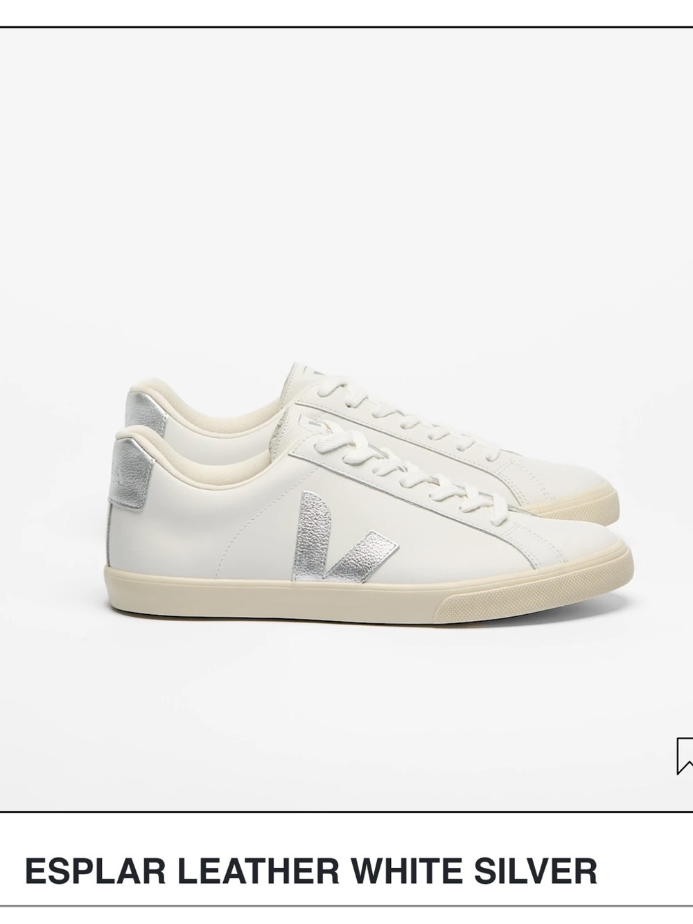 Veja - Leather Esplar Sneaker in Gray